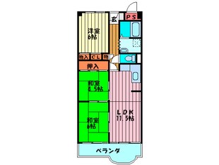 淀川パ－クハウスＤ号棟（706）の物件間取画像